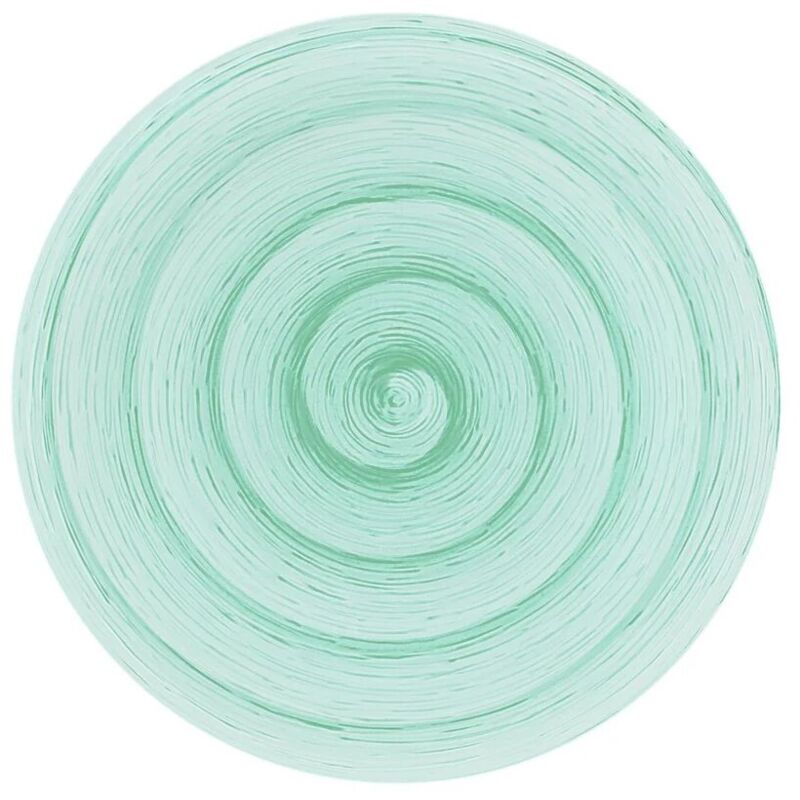 Assiette en céramique aquamarine peinte à la main 27,5 cm