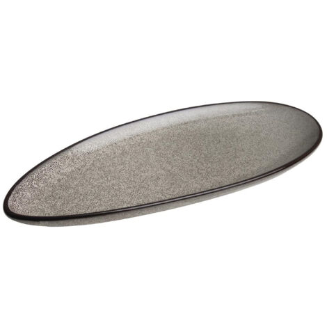 Assiette Feuille 255 et 305 mm Mineral - Lot de 6 - Olympia