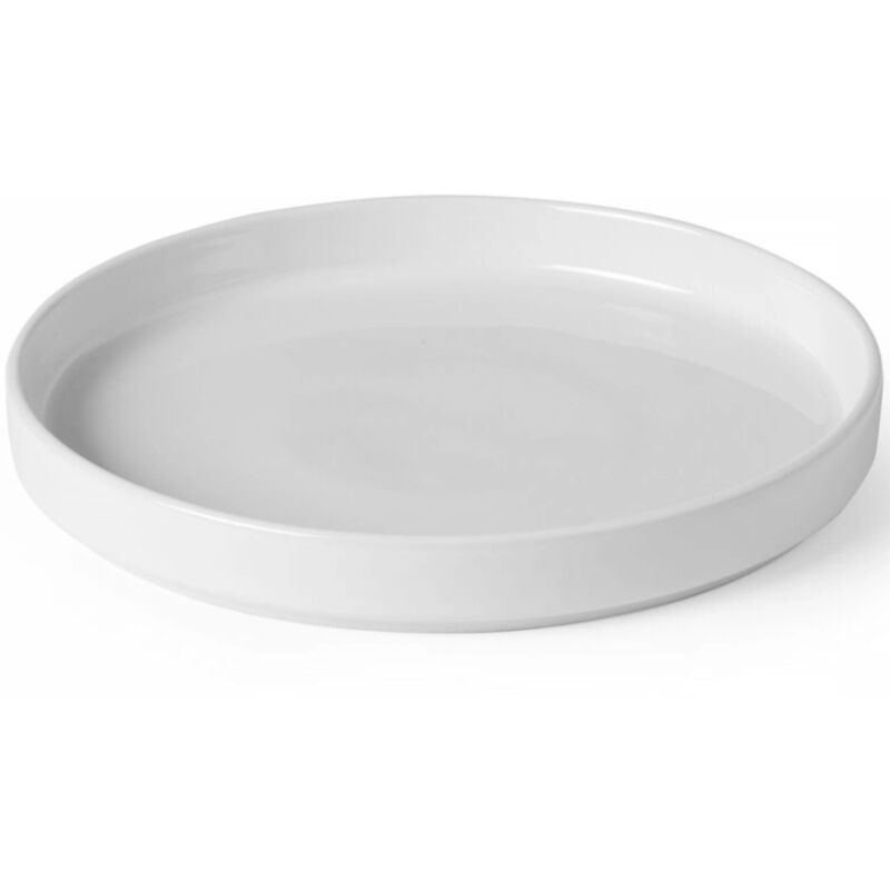 Assiette OSLO à bord haut, blanche 200 x 25 mm - lot de 6 pcs.