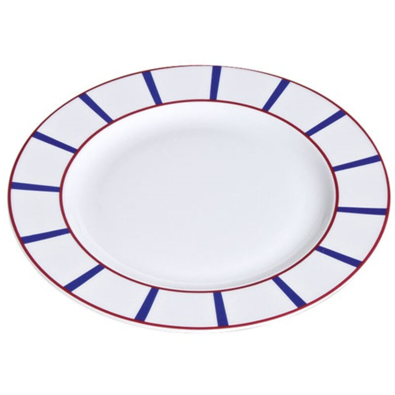 Assiette Plate 26 Cm - Basque Bleu - Nova Styl