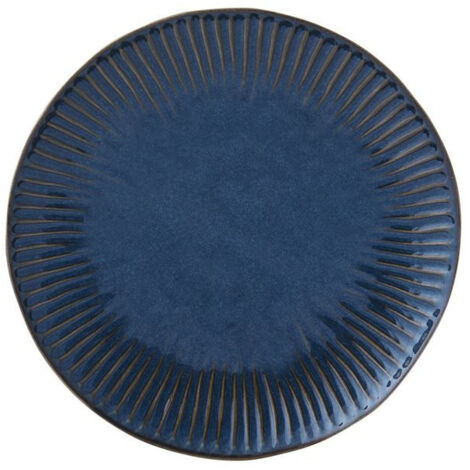 Assiette Plate 26 Cm Bleue - Gallery - Easy Life