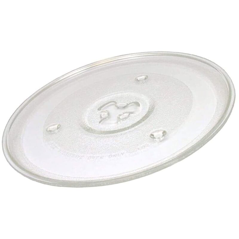Assiette pour four à micro-ondes de 27 cm en verre résistant universel adaptable à différentes marques