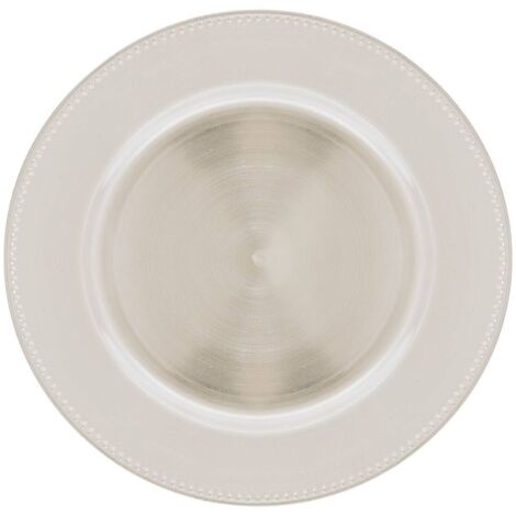 ASSIETTE PRES BILLES ARGENT - Atmosphera créateur d'intérieur