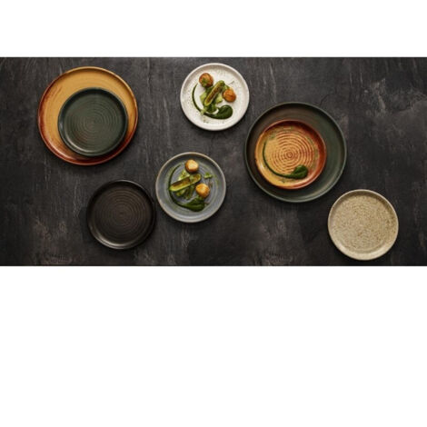 Assiette Restaurant Plate 180 mm - 6 Couleurs - Lot de 6 - Olympia Canvas