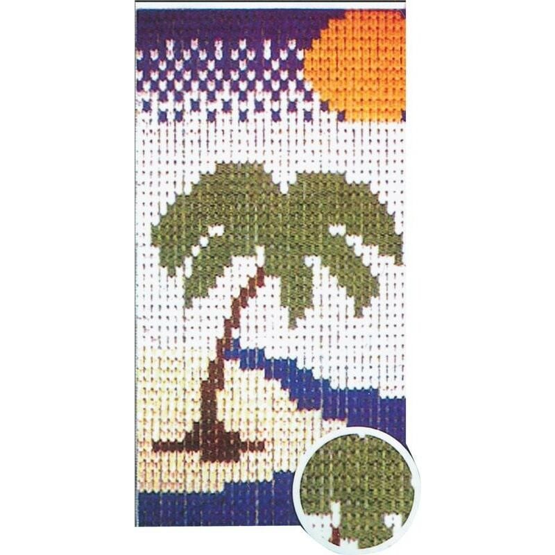 Assiette Rideau Mouche Cm.125x240 Dis.6018 Filet Anti Mouche