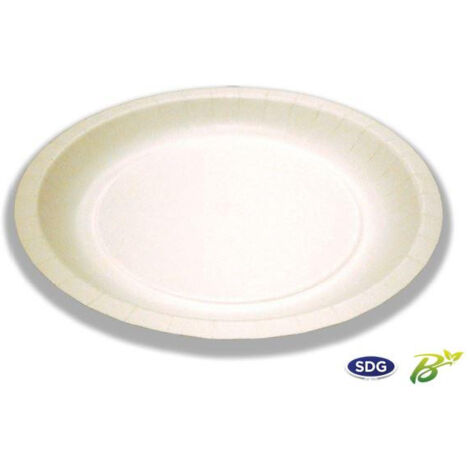 Assiette Ronde Carton 18 cm - SDG - Lot de 250