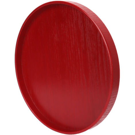 Assiette Ronde en Bois Naturel 24cm - Plateau pour Fruits et Légumes - Qualité Alimentaire - Cuisine, Maison, Restaurant