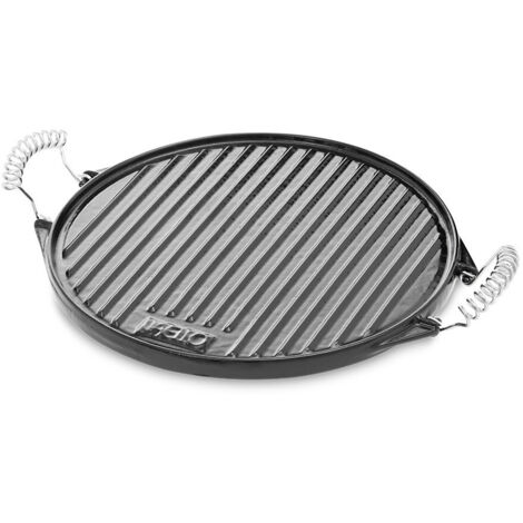 Assiette Ronde En Fer Émaillé Ø43cm. Vaello