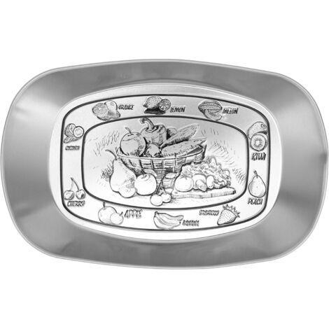 Assiette Vintage Style Européen en Métal pour Fruits, Desserts et Bonbons – Plateau de Rangement Élégant pour Bureau
