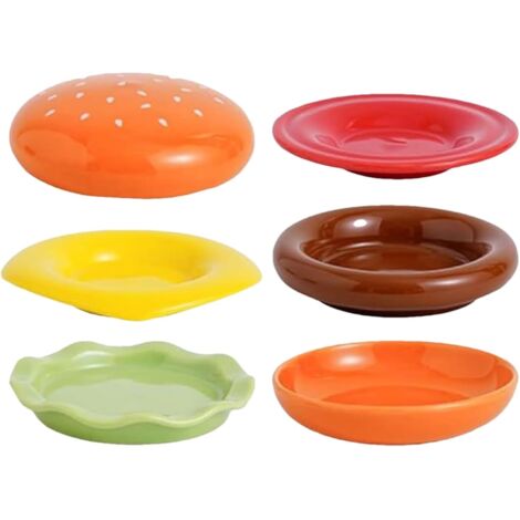Assiettes à Dessert,6 Étages Assiettes à Dessert Petites