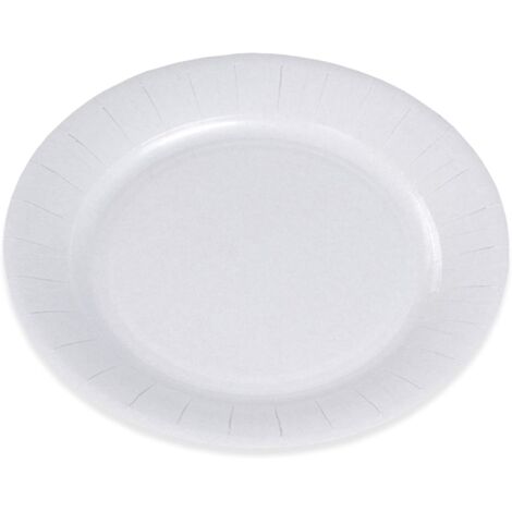 Assiettes En Carton Blanc - 100 Pièces - 23cm - FSC - Pour Repas Et Fêtes - Assiettes En Carton Blanc - 100 Pièces - 23cm - FSC - Pour Repas Et Fêtes