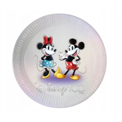 Assiettes en carton Disney ZTA 100 - Mickey et Minnie