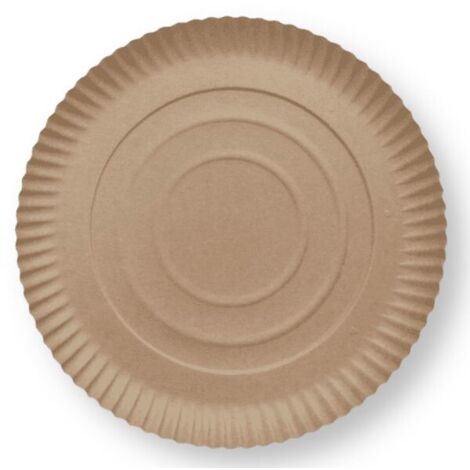 Assiettes en carton kraft 28 cm Master (lot de 40)