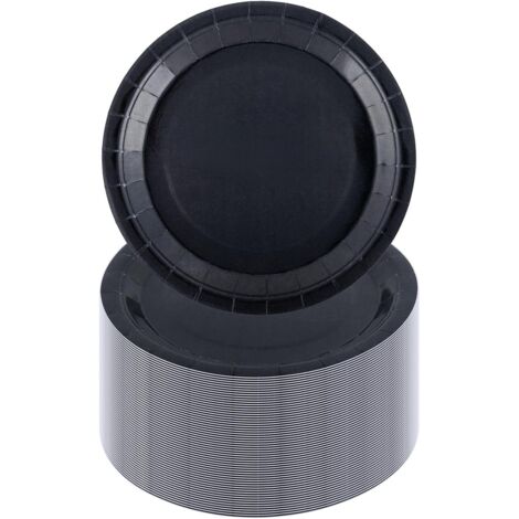 Assiettes En Carton - Lot De 100 - Noir - 18 Cm - Rondes - Pour Fêtes Et Catering