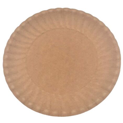 Assiettes en papier kraft 15 cm (6 pouces), lot de 100. Profitez de la vie