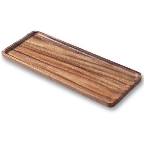 Assiettes et plateaux en bois massif Planche à fromage de charcuterie en bois d'acacia naturel