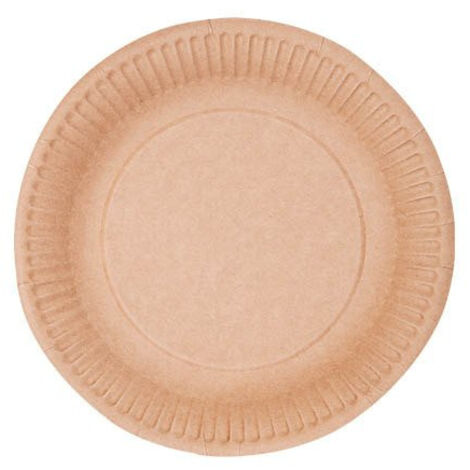 Assiettes rondes en papier kraft 15 cm, 100 pièces.