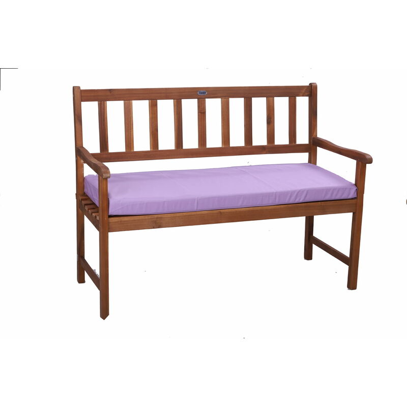 Setgarden - Coussin pour banc de Jardin 100x60x7cm, Coussin de sol, coussin de siège Violet clair purple