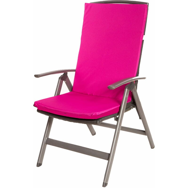 Setgarden - Coussin de chaise 1 pièce Coussin 110x47x4cm Rose coussin de chaise d'extérieur Coussin d'assise avec dossier haut - pink