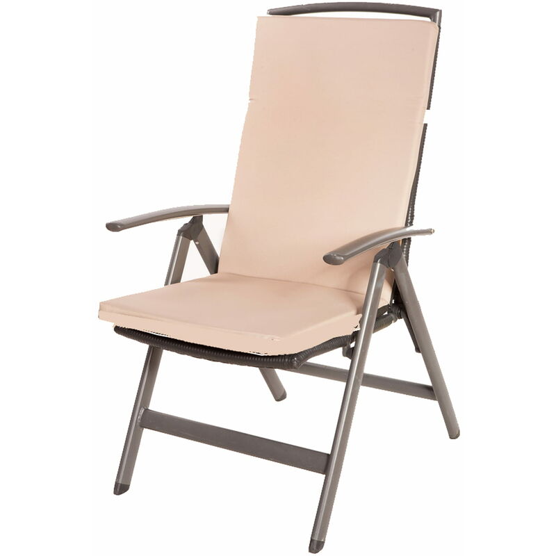 Setgarden - Coussin de chaise 1 pièce Coussin 110x47x4cm beige coussin de chaise d'extérieur Coussin d'assise avec dossier haut - beige