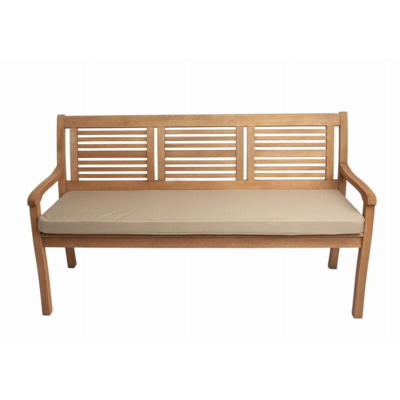 Setgarden - Coussin de banc de jardin 160x60x7cm assise, coussin d'assise plat, coussin de balancelle de jardin Beige, coussin de banc de jardin
