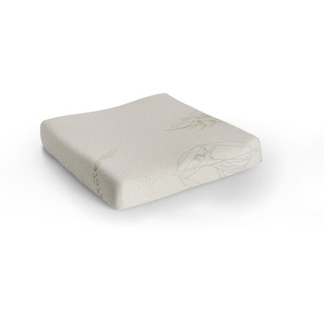 Assise anatomique Coussin à mémoire de forme blanc