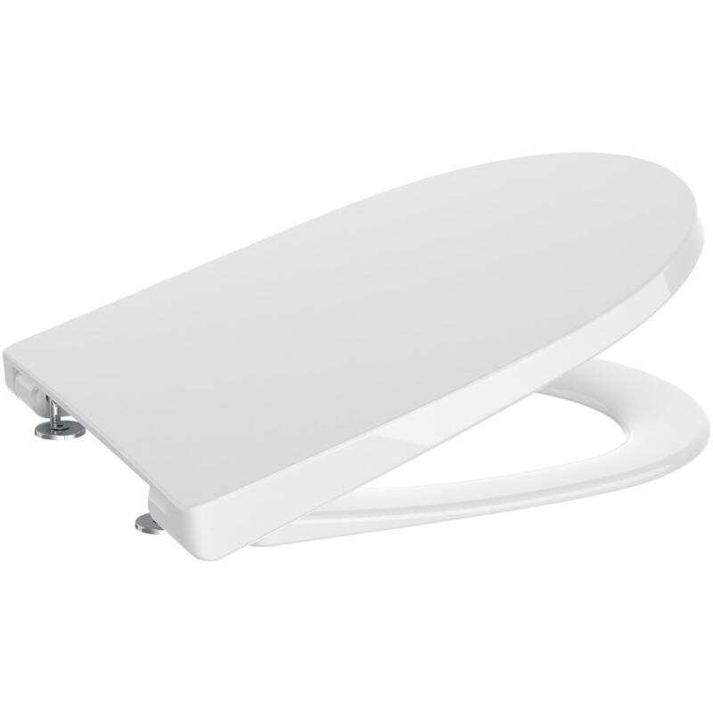 Couvercle et siège Supralit® pour toilettes compactes ONA - ROCA Caractéristiques : Chute libre