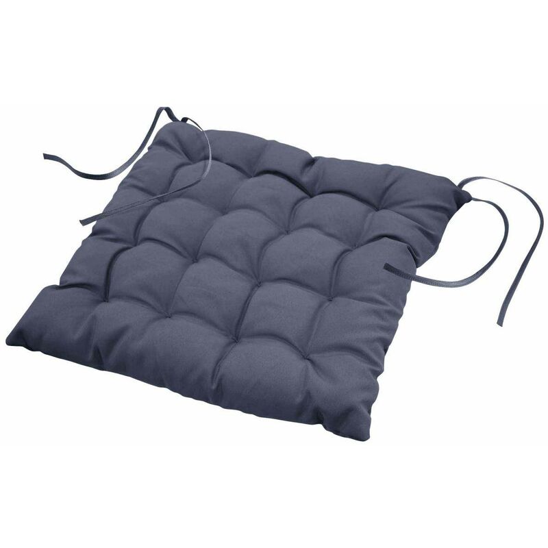 L3C - Coussin de chaise matelassé avec reliure essentiel, 40 x 40 cm