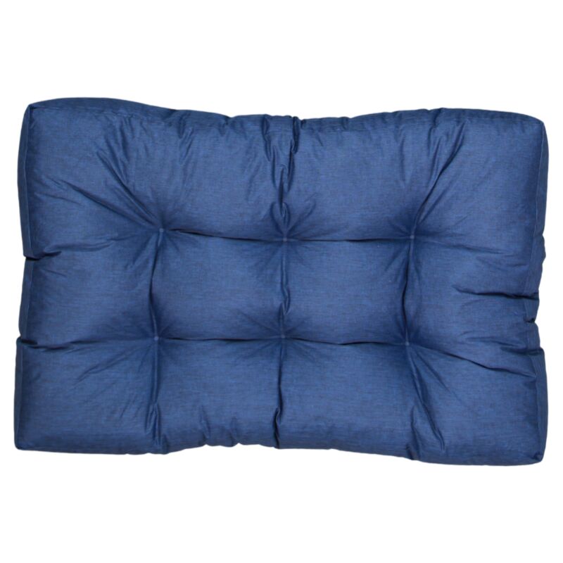 Bananair - Assise Seule Coussin Palette - 120x80x15 cm Bleu