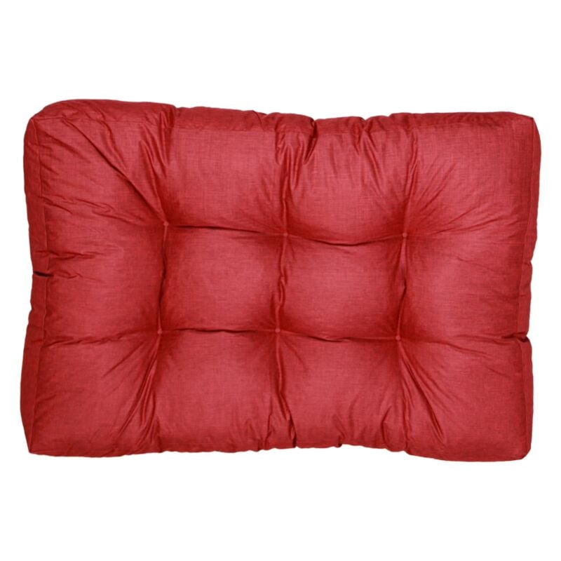 Bananair - Assise Seule Coussin Palette - 120x80x15 cm Rouge