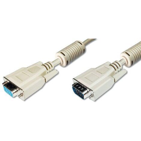 ASSMANN Cavo elettronico VGA 1,8m VGA 1,8m VGA (D-Sub) Beige - Cavi VGA (1,8m, VGA (D-Sub), Beige, Nickel, 1 pezzo/i)