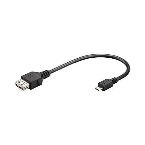ASSMANN Digitus AK-300507-000-S Adaptador de Cable USB A Micro-USB B Negro - Adaptador para Cable (USB A, Micro-USB B, Male Connector/Male Connector, Negro)