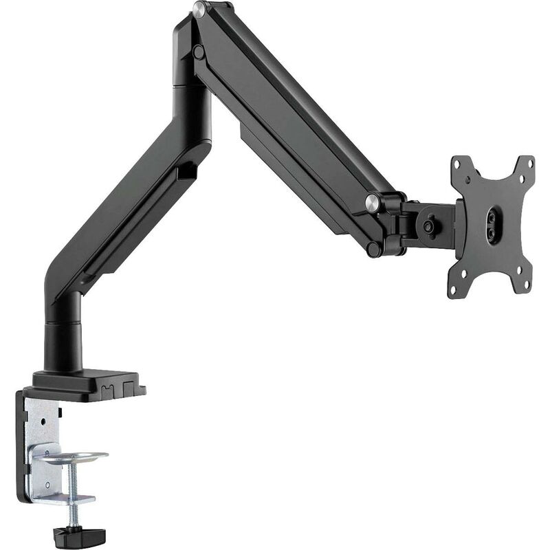 Digitus - DA-90394 simple Support de table pour écran 38,1 cm (15') - 81,3 cm (32') noir rotatif, réglable en hauteur, inclinable, inclinable +