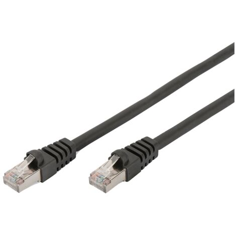Assmann Electronic Components DIGITUS Patchkabel Netzwerkkabel CAT6, RJ45 St/St, 3.0m, schwarz (DB-160144-030-S)