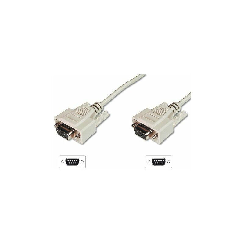 D-Sub9 f/f 3.0m 3m vga (D-Sub) vga (D-Sub) Beige vga cable - Assmann Electronic