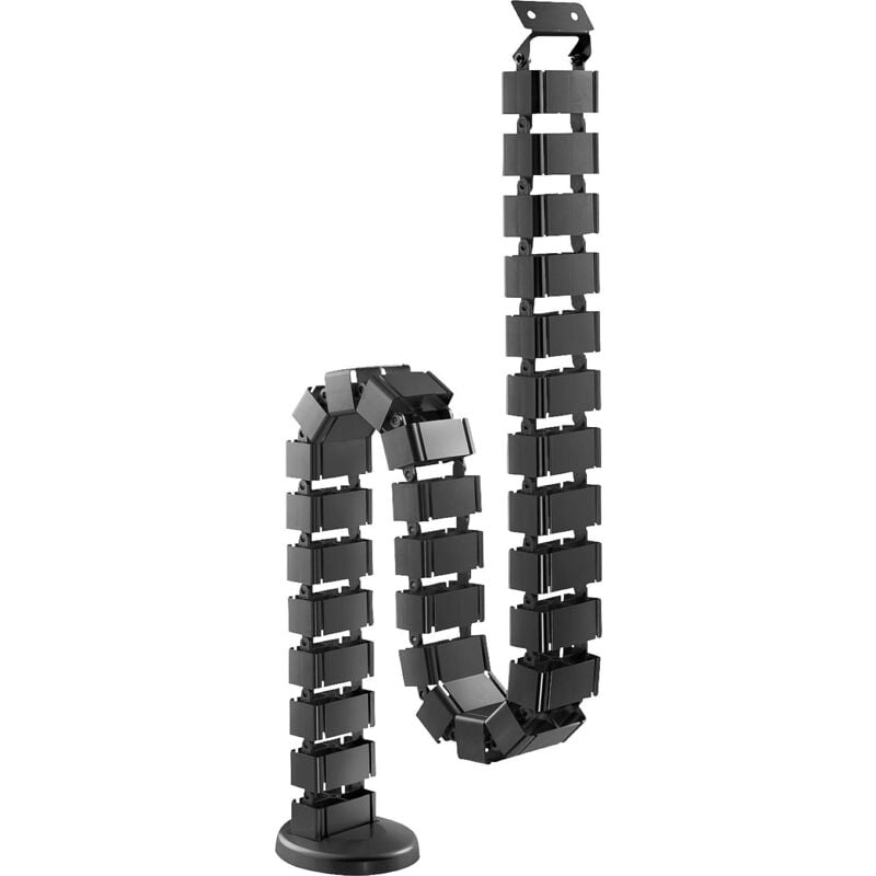 Tube guide-câbles plastique abs, métal noir flexible (l x l x h) 130 x 6.7 x 3.5 cm 1 pc(s) DA-90505 A079402 - Digitus