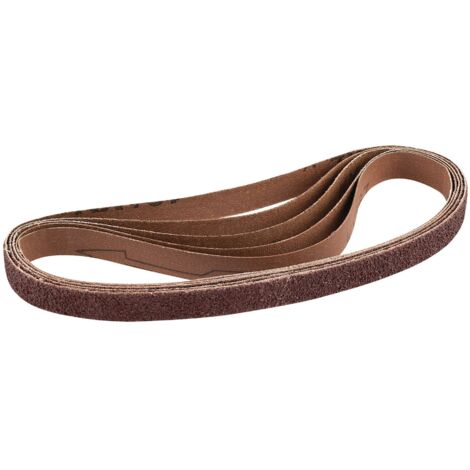 Assorted Aluminium Oxide Abrasive Belts, 13 x 457mm (92455)