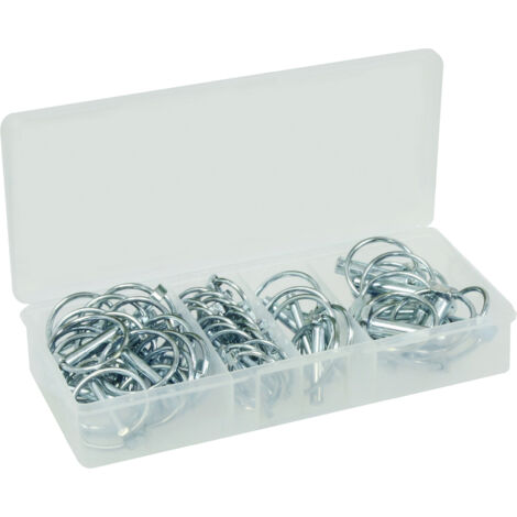 Assortiment 50 goupilles clip 4.5 / 6 / 8 / 11mm EQUINOXE - 26730
