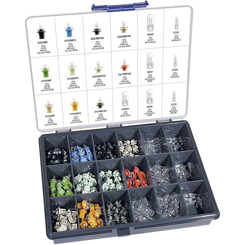 Assortiment d'ampoules Osram 509961 MF/T5/T10 UNV1 Standard 1 set W90641