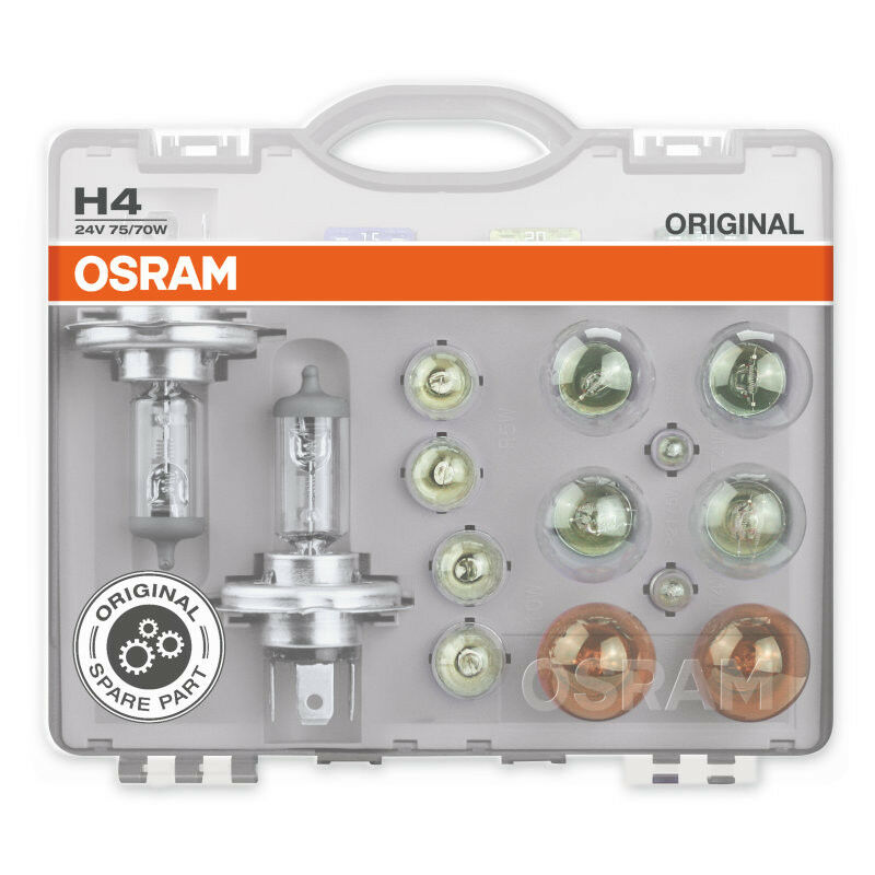 Coffret Ampoules Osram H4 24V - Camion