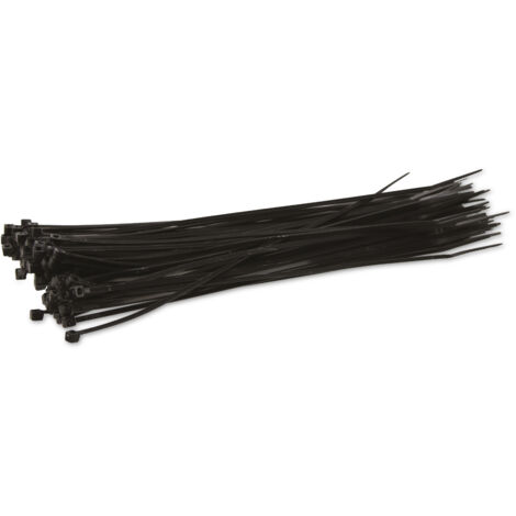 Assortiment d'attaches-câbles KSS en polyamide 6.6, noir, 203x2,5, résistant aux UV, 100 pièces