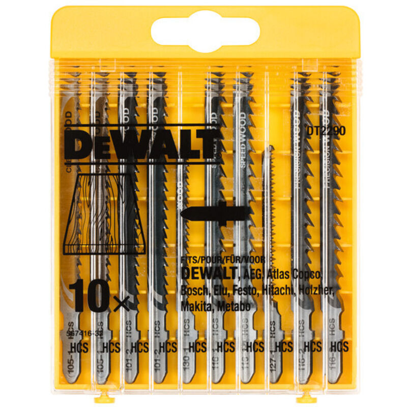 Assortiment 10 lames HCS pour bois - vue 2