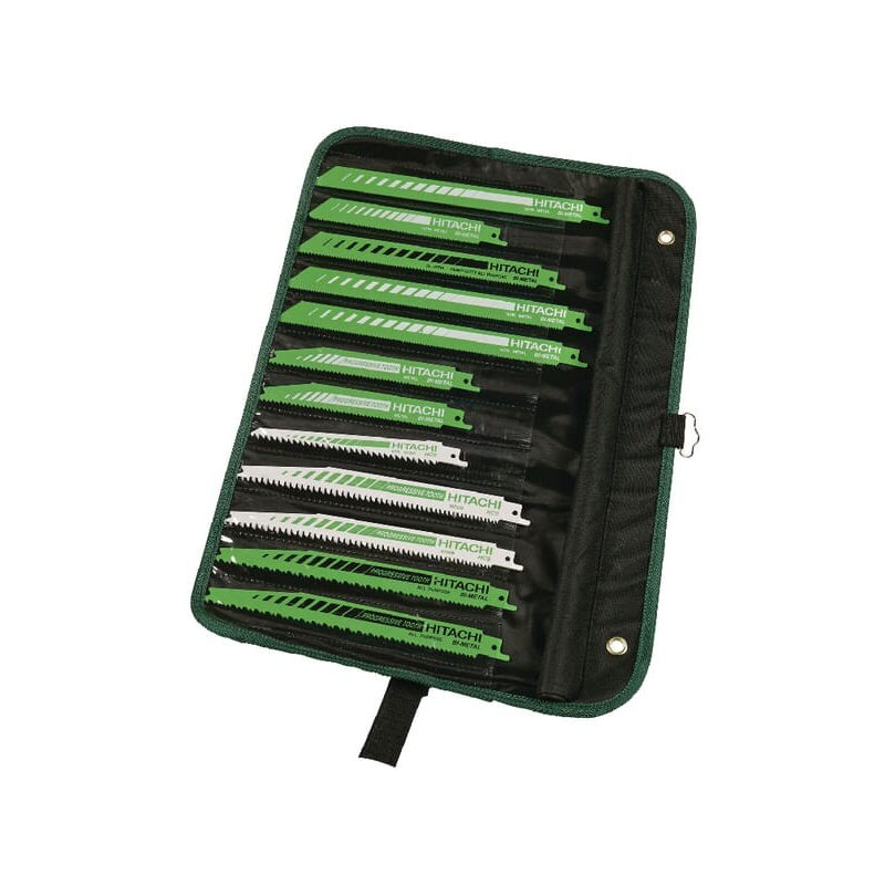 Pochette 12 lames de scie sabre Hikoki 752049 - (752016- 017x2- 014- 019- 030- 033x2- 024x2- 018x2)