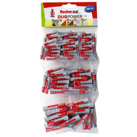 Assortiment de 130 chevilles DUOPOWER FISCHER 544405 sans vis