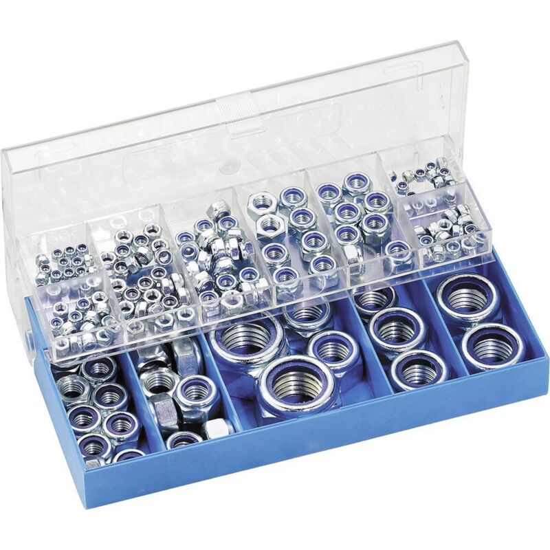 Assortiment de 161 écrous freins DIN 985