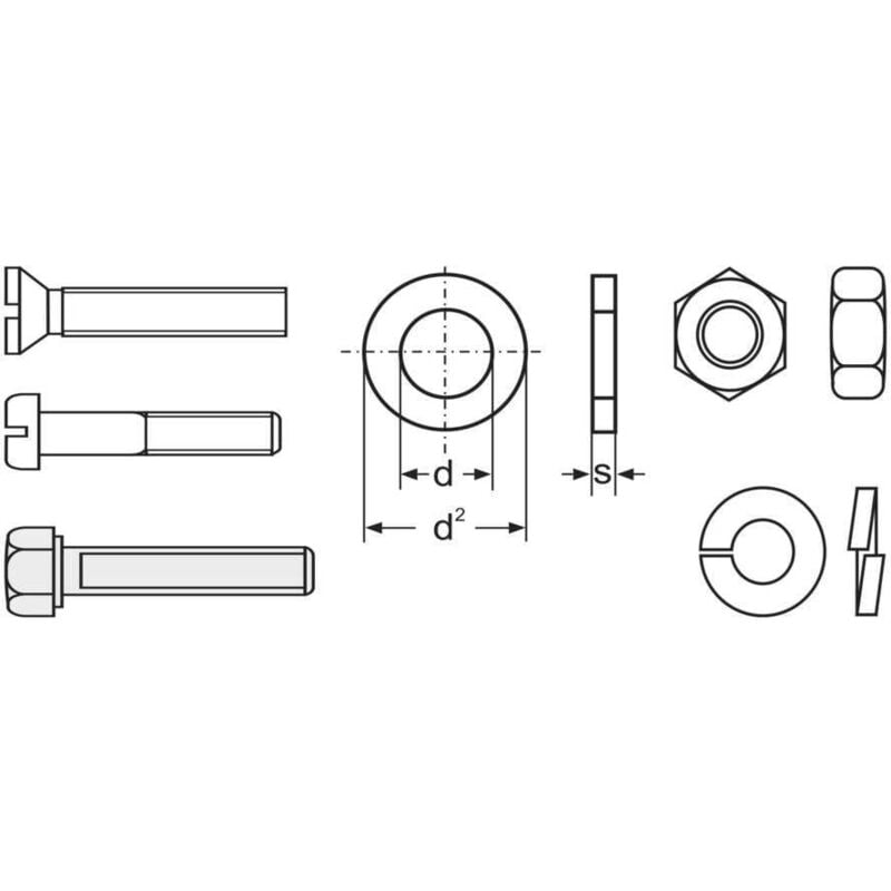 N.a. - Assortiment de 3 000 vis universelles en vrac