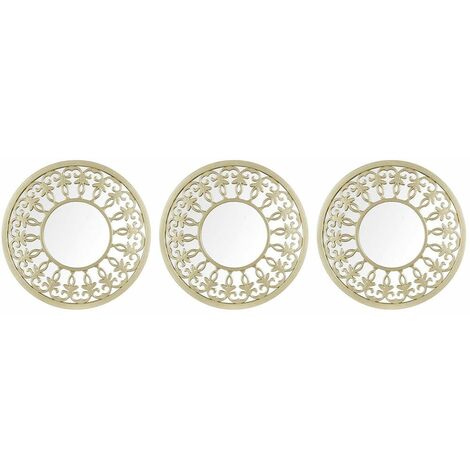 Assortiment de 3 miroirs décoratifs