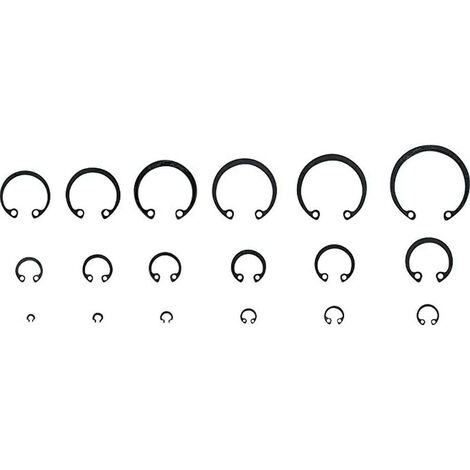 Assortiment de 300 circlips interieurs de 3 à 32 mm