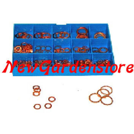 Assortiment de 400 rondelles en cuivre agriculture jardinage 54.100.0052