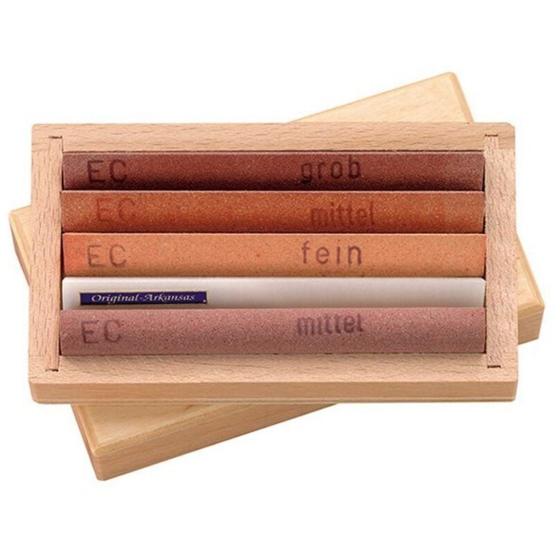 Assortiment de 5 pierres à aiguiser